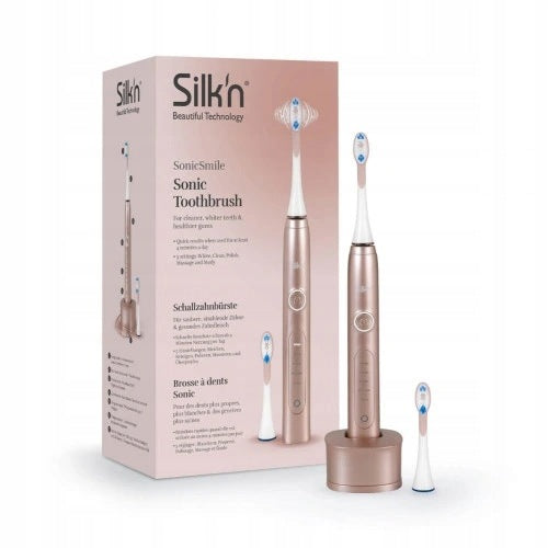 Silk'n sonický vibrační zubní kartáček Sonic Smile růžovozlatý Brand Silk'n