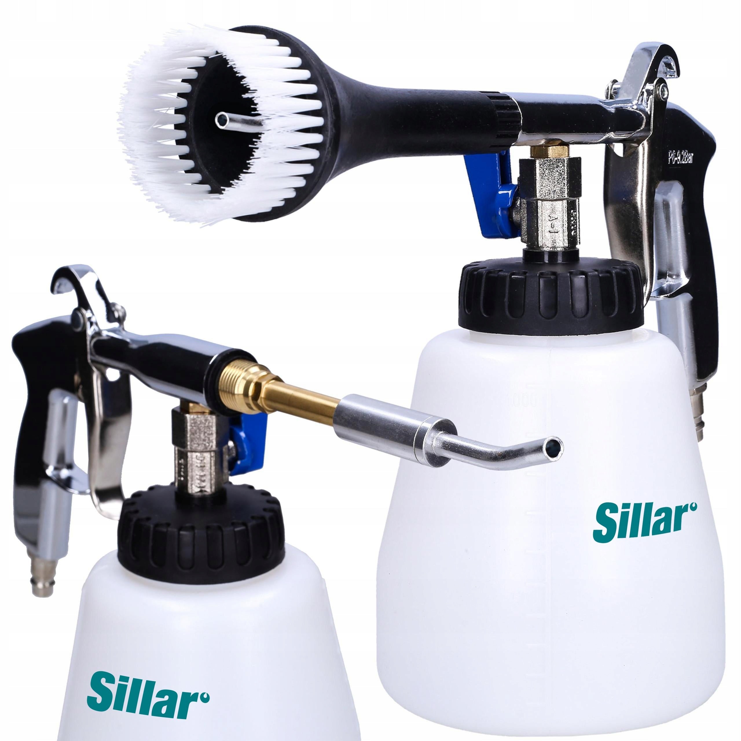 Sillar blowing foamer for washing upholstery for compressor