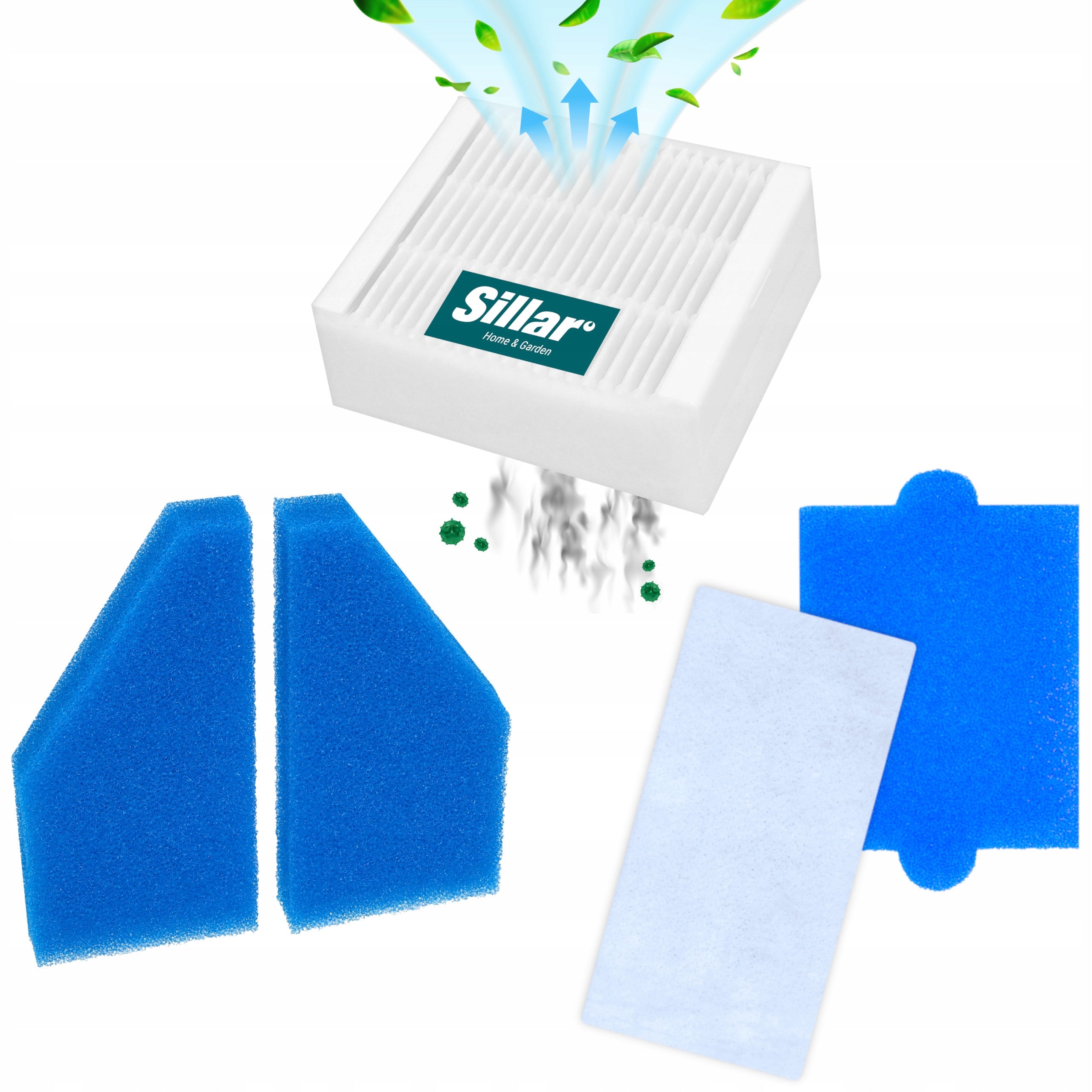 Sillar filter set for Thomas Aqua+ Pet & Family water vacuum cleaner 5pcs. Manufacturer Sillar