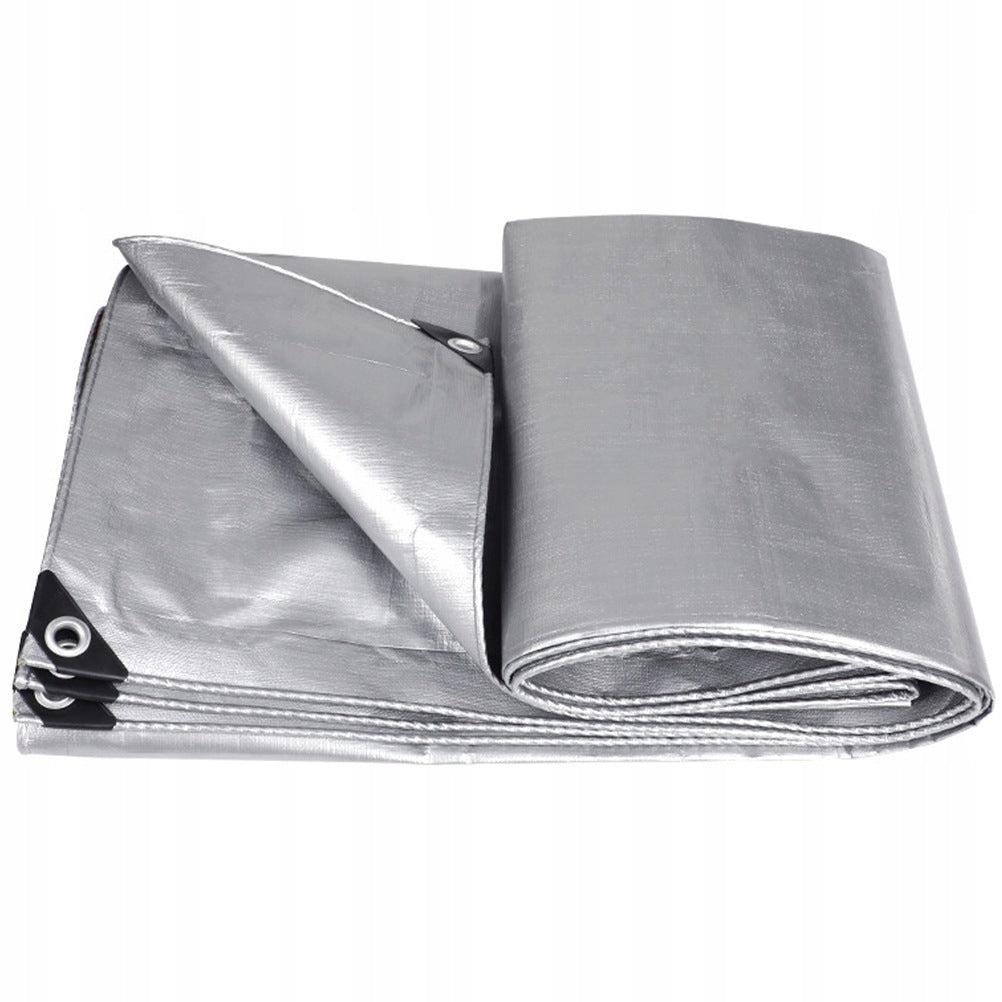 Silver Heavy Duty Pe Water-Resistant Tarp Cover for Outdoor Use