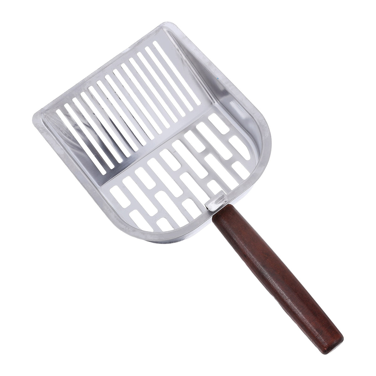 Silver Metal Cat Litter Box Scooper with Nonstick Surface Manufacturer code 23365738