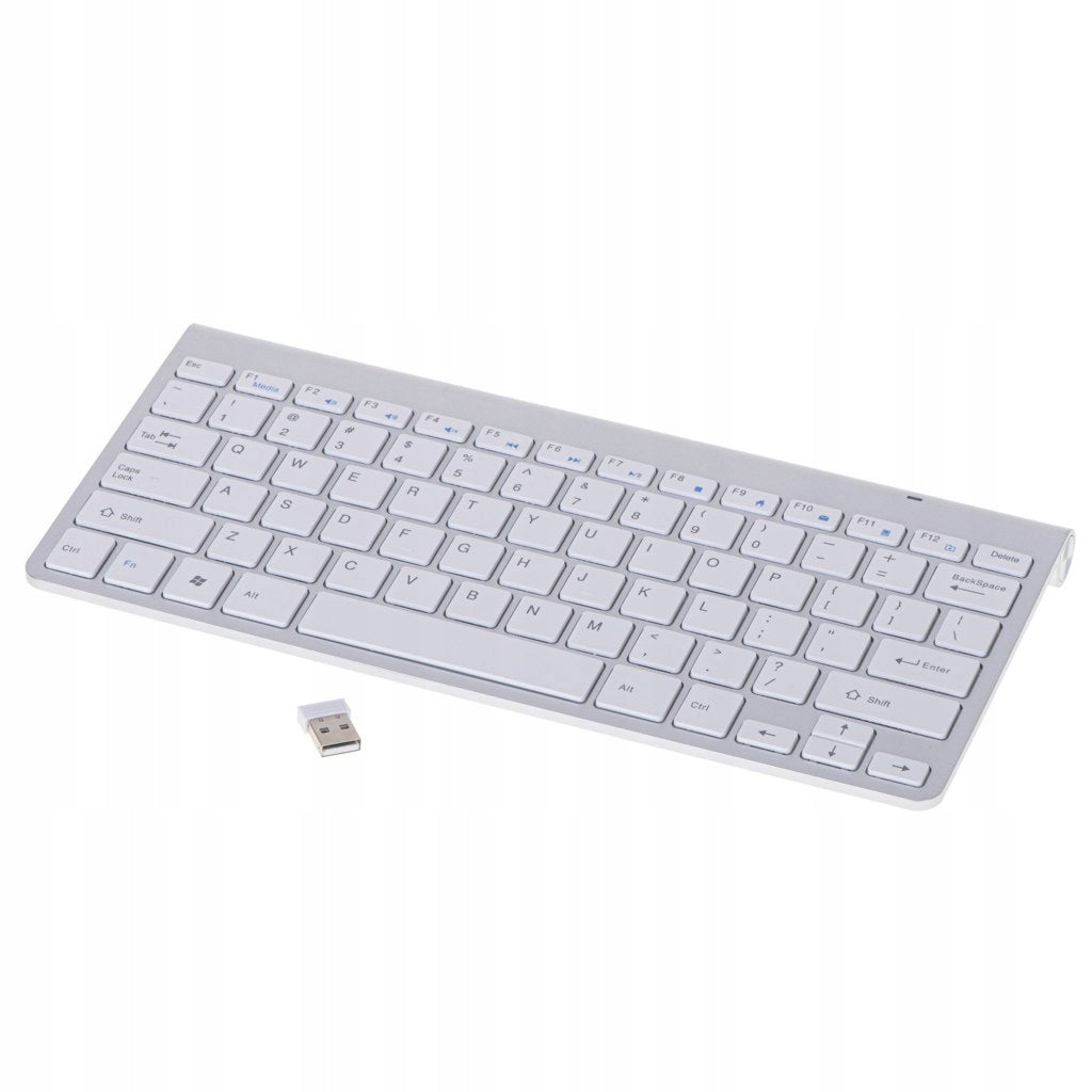 Silver Wireless Keyboard For Smart TV, Thin And Mobile, 10m Range Packaging status original