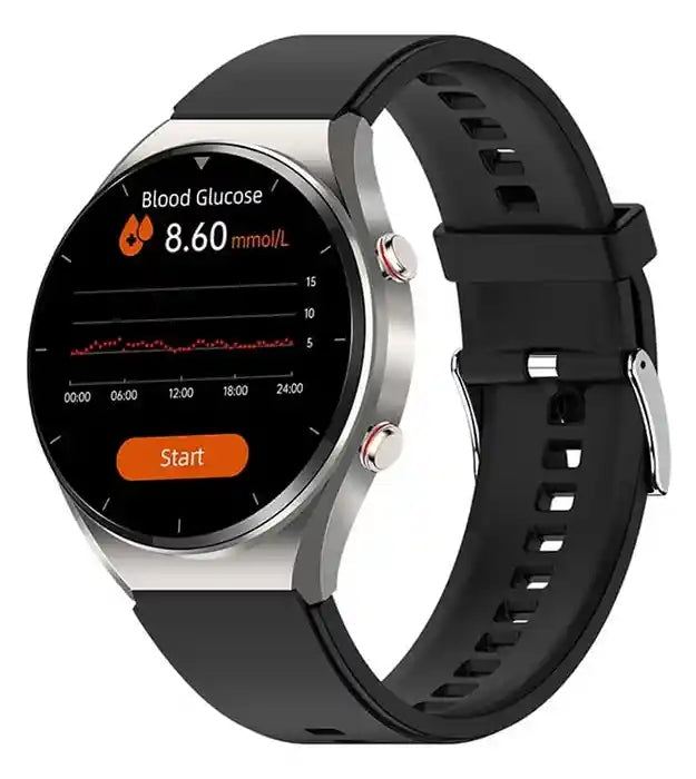 SilverElite Lux Elegant Sports Smartwatch in Silver