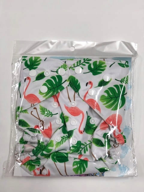 Simed Diaper Reusable Swaddle PUL - Flamingos