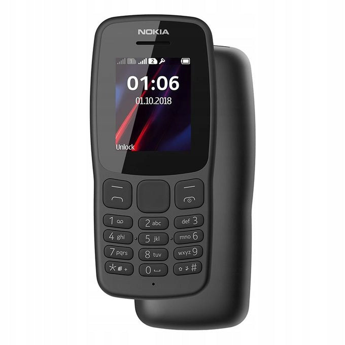 Simple Mobile Phone Nokia Phone 106 DUAL-SIM Black