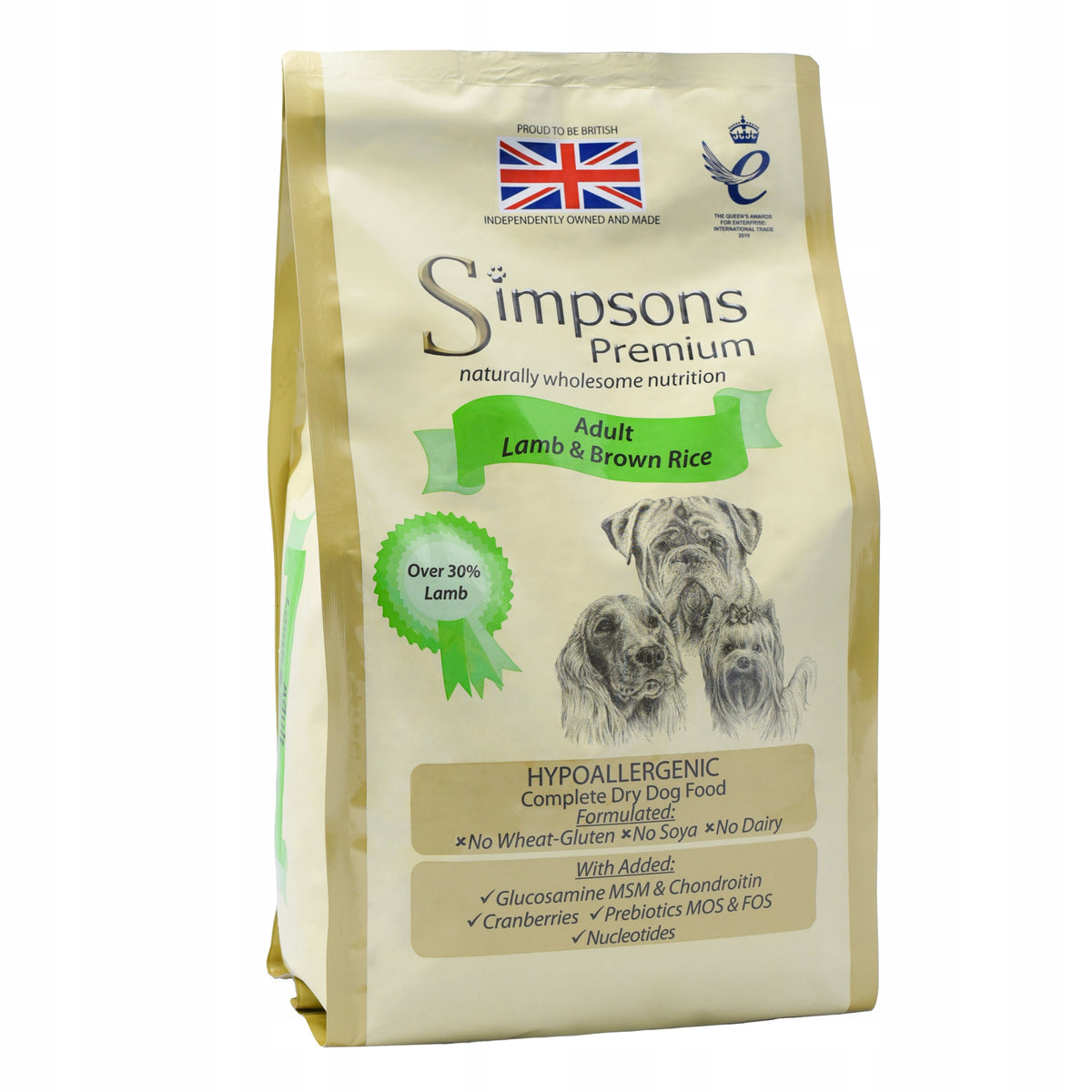 Simpsons Premium Adult lamb brown rice 12kg