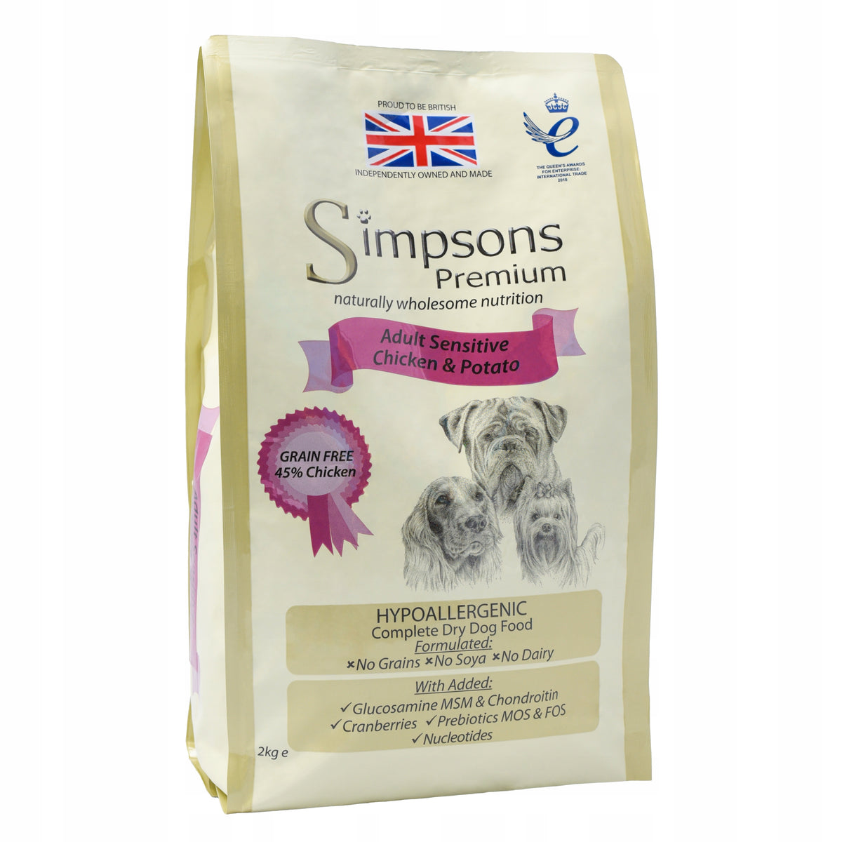 Simpsons Premium Sensitive chicken and potatoes 2kg
