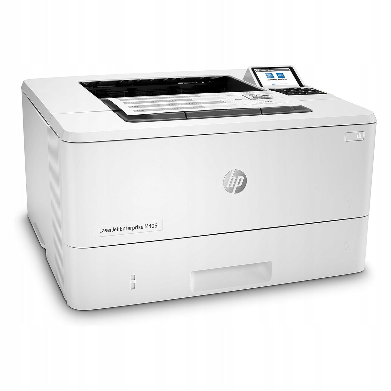 Single Function Laser Printer (mono) HP LaserJet Enterprise M406dn Brand HP