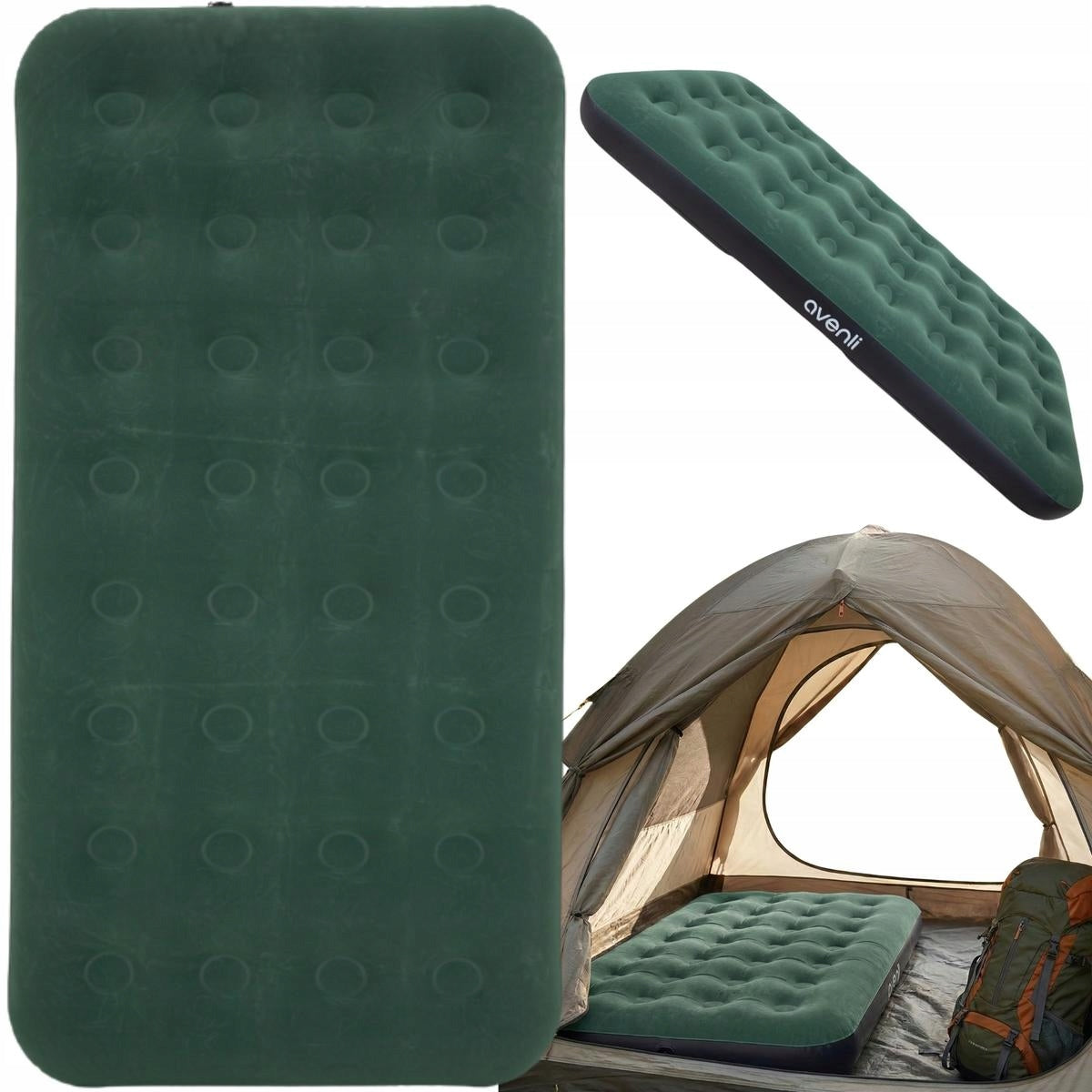 Single Mattress for Sleeping Inflatable Tourist Bed 191x99cm AVENLI