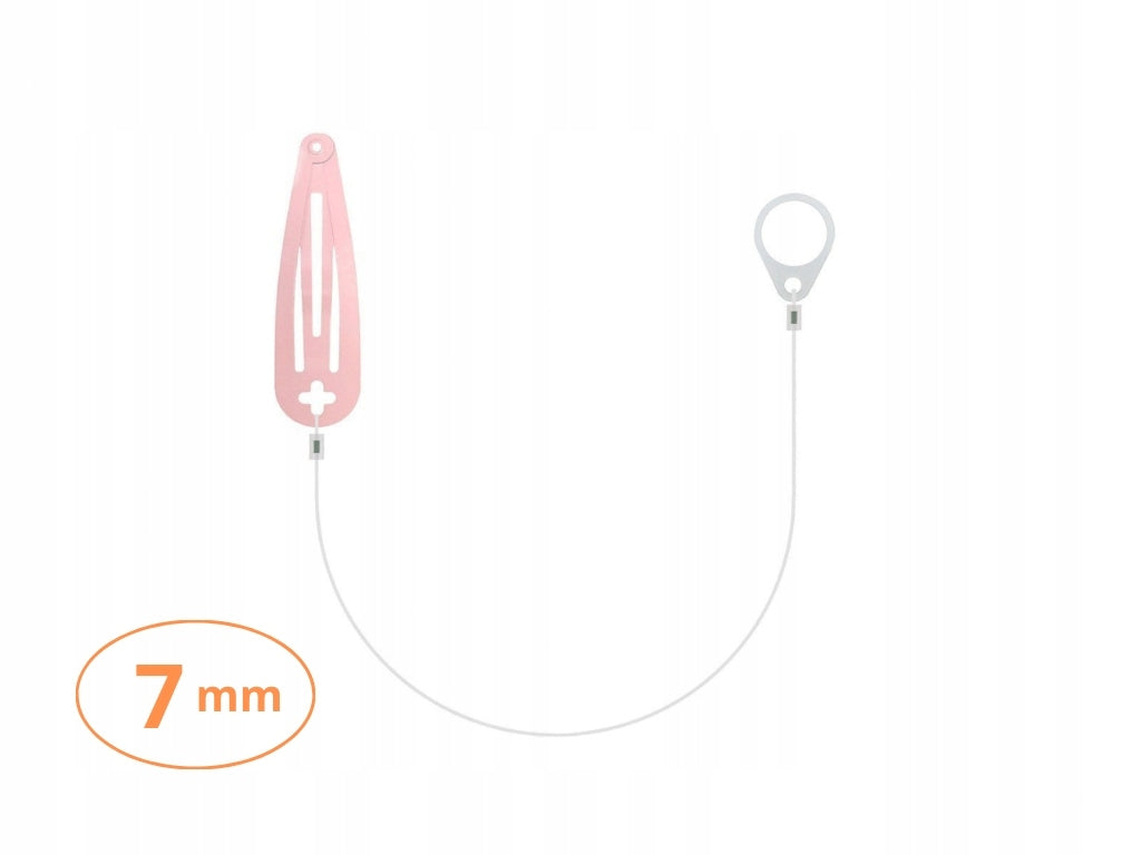 Single Pendant for Small Hearing Aids - with Pink Clip