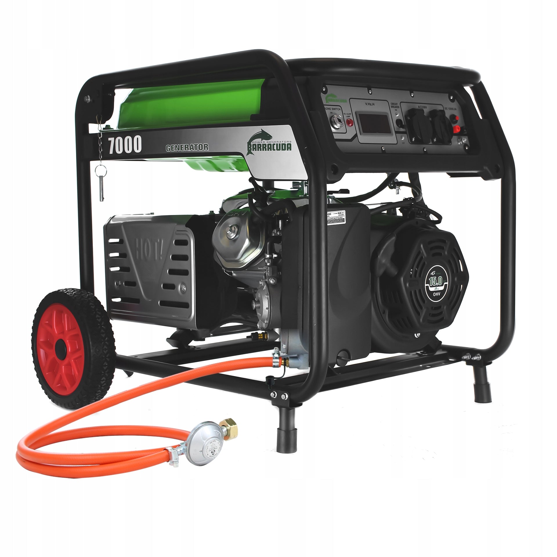 Single Phase Generator Set NA GAZ 7000 W 7kW 9kVA 230V LPG Petrol