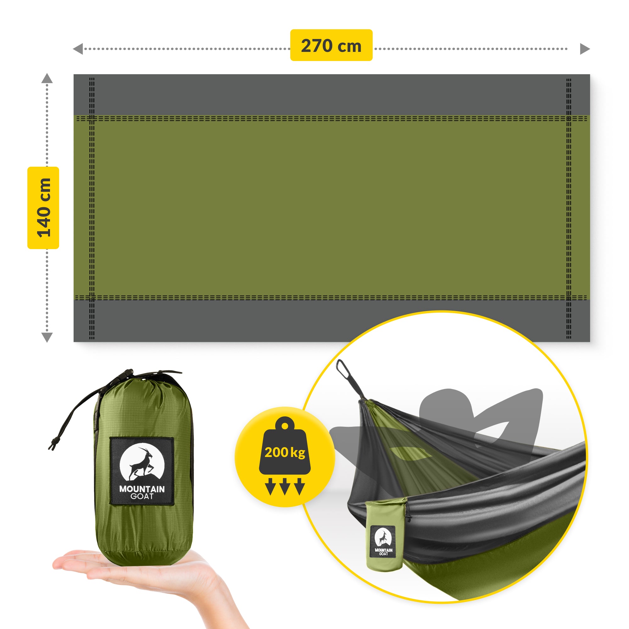 Single Travel Hammock With Mosquito Net Travel Deckchair Camping Survival Manufacturer code TMC24