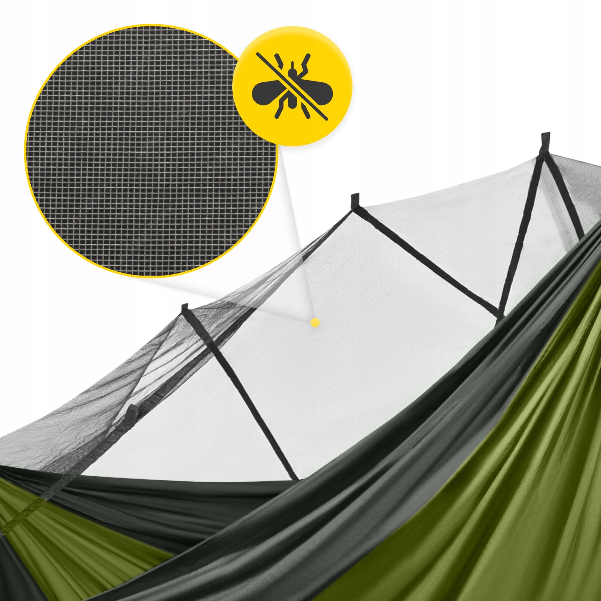 Single Travel Hammock With Mosquito Net Travel Deckchair Camping Survival Model Compact