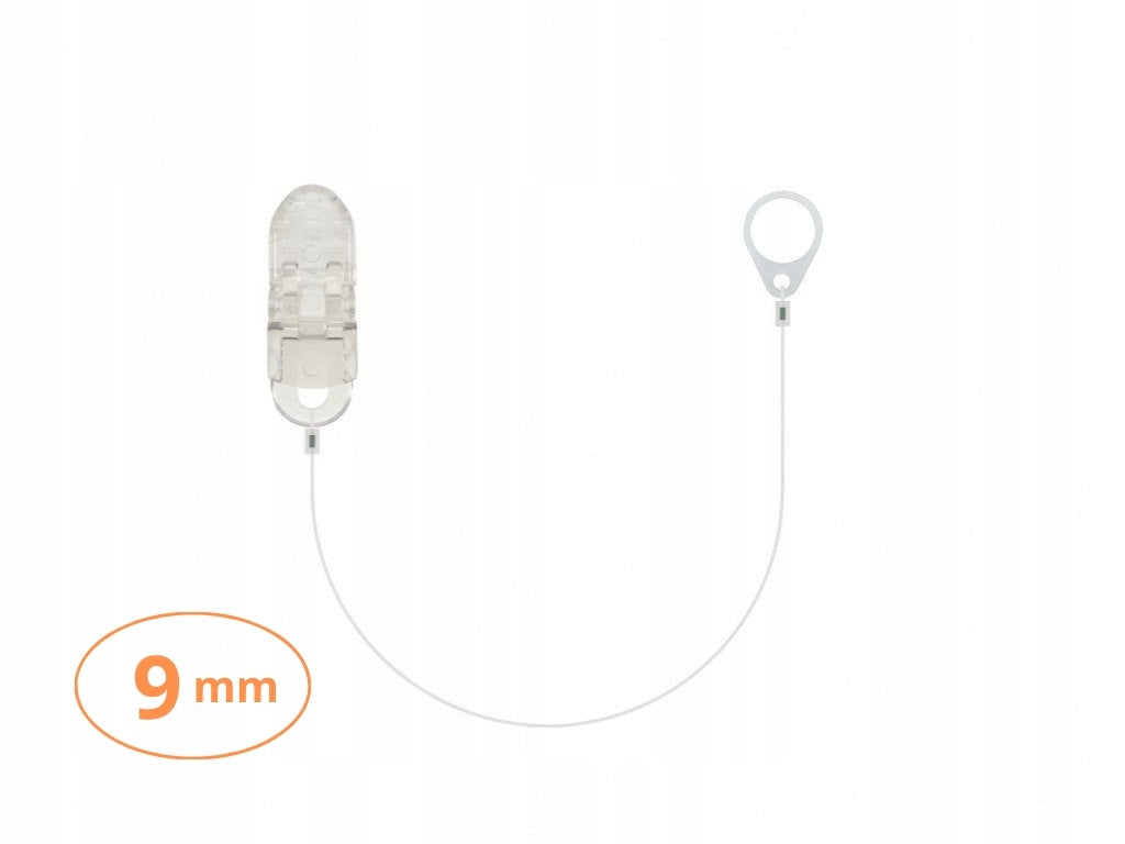 Single-clip pendant for hearing aids - transparent