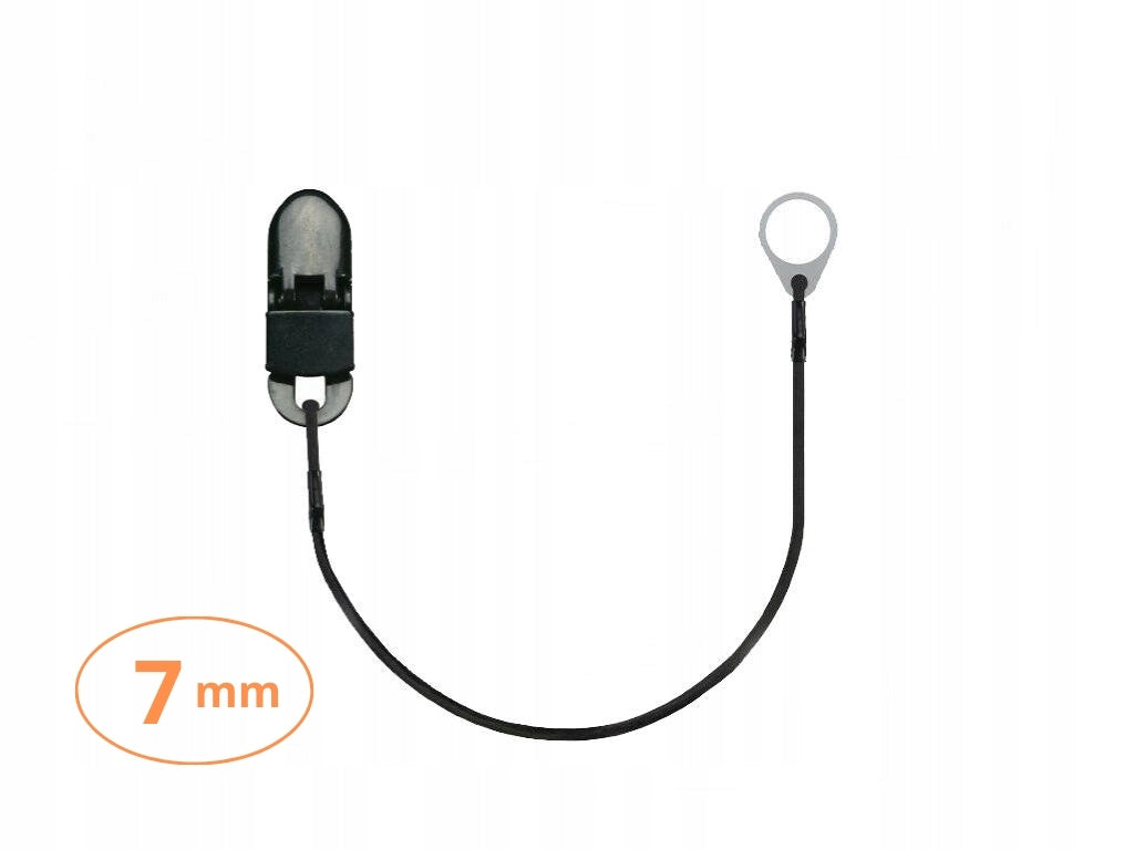 Single-clip pendant for small hearing aids - black