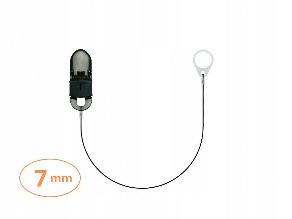 Single-clip pendant for small hearing aids - thin black