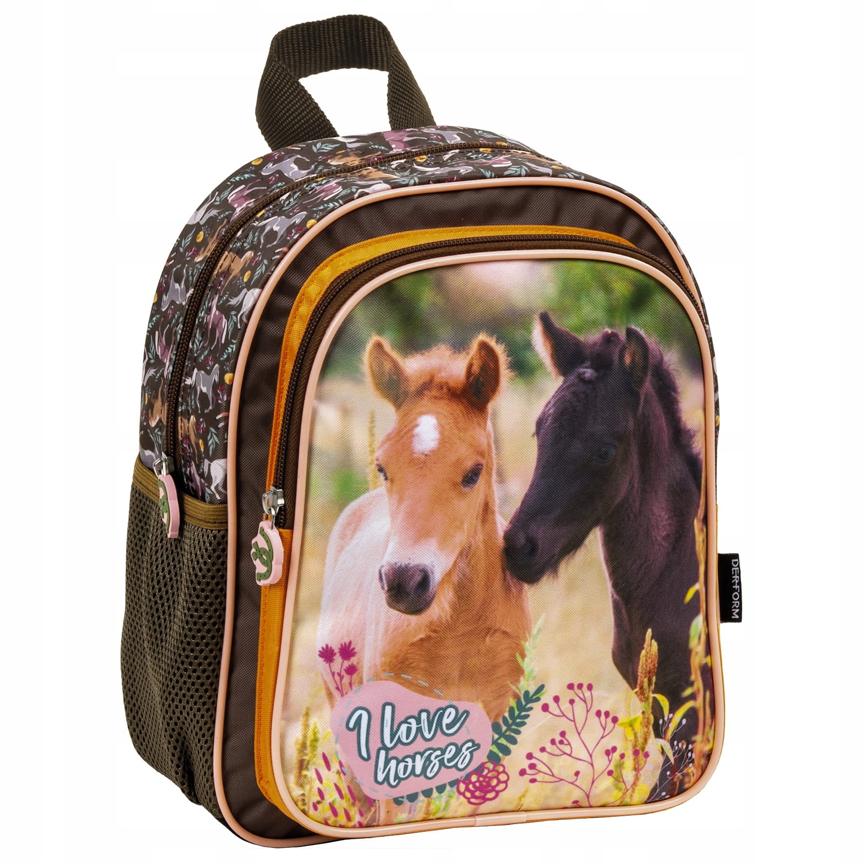 Single compartment school backpack Derform Horse horses