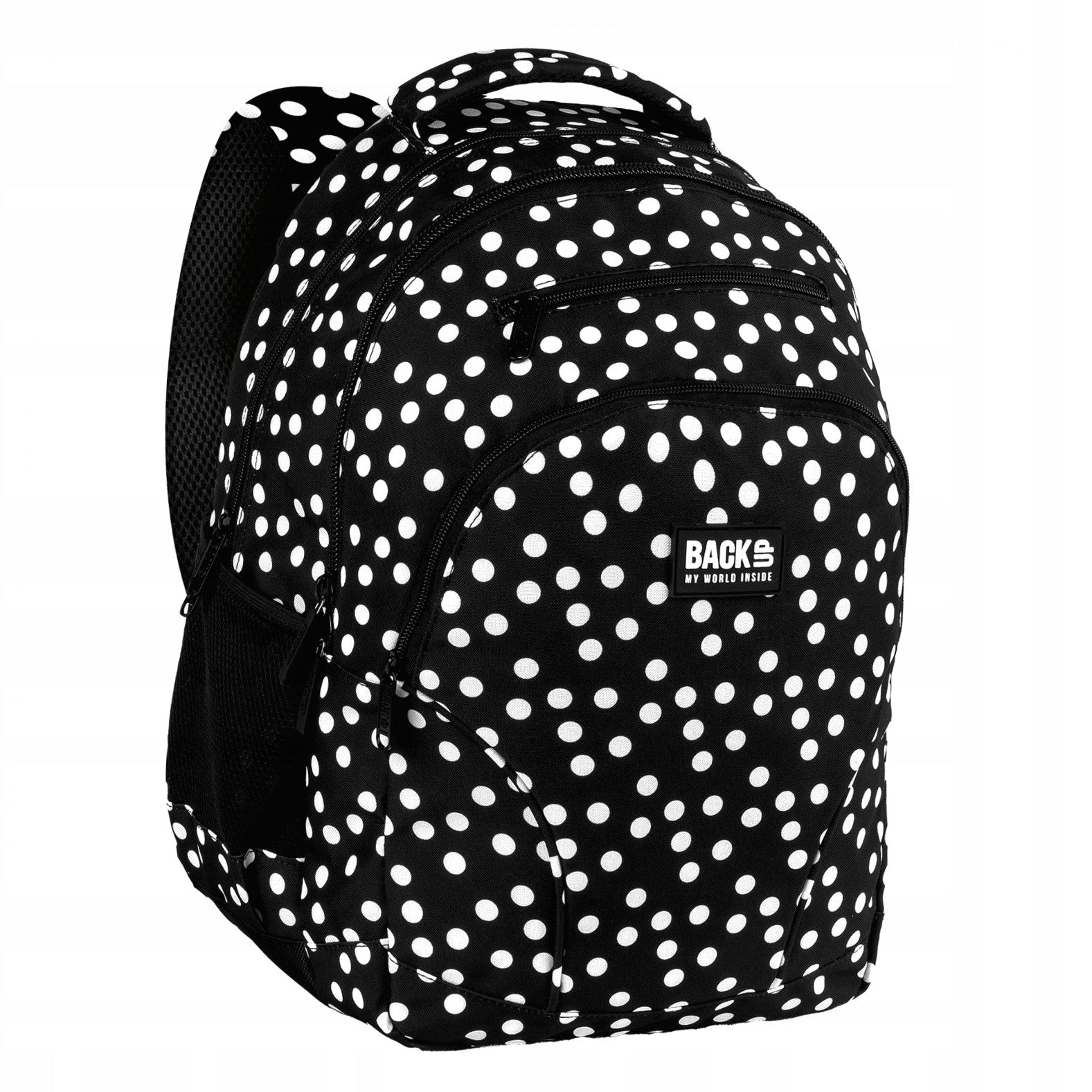 Single compartment school backpack Derform dots PLB8W05