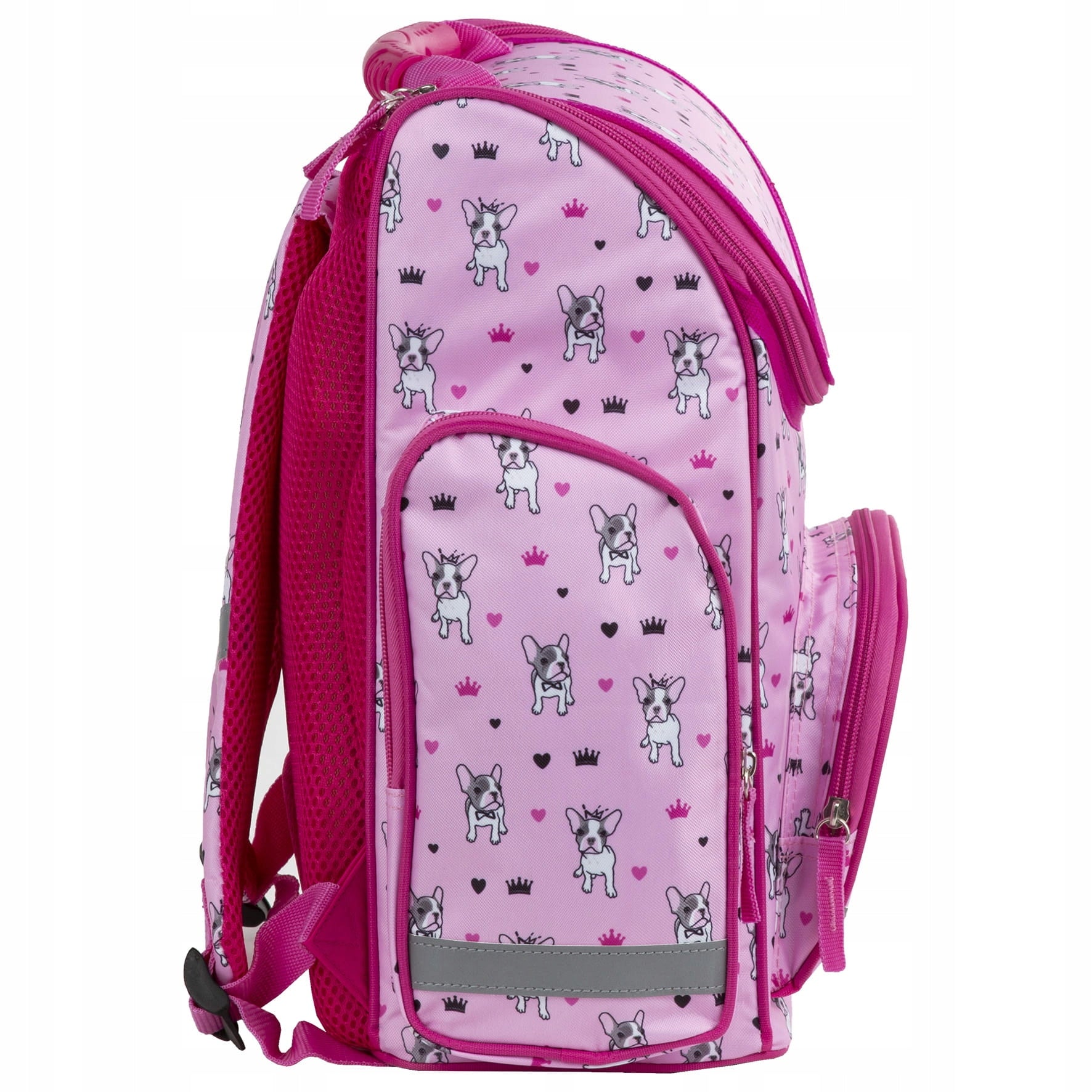 Single compartment school backpack Derform pink dog Brand Derform
