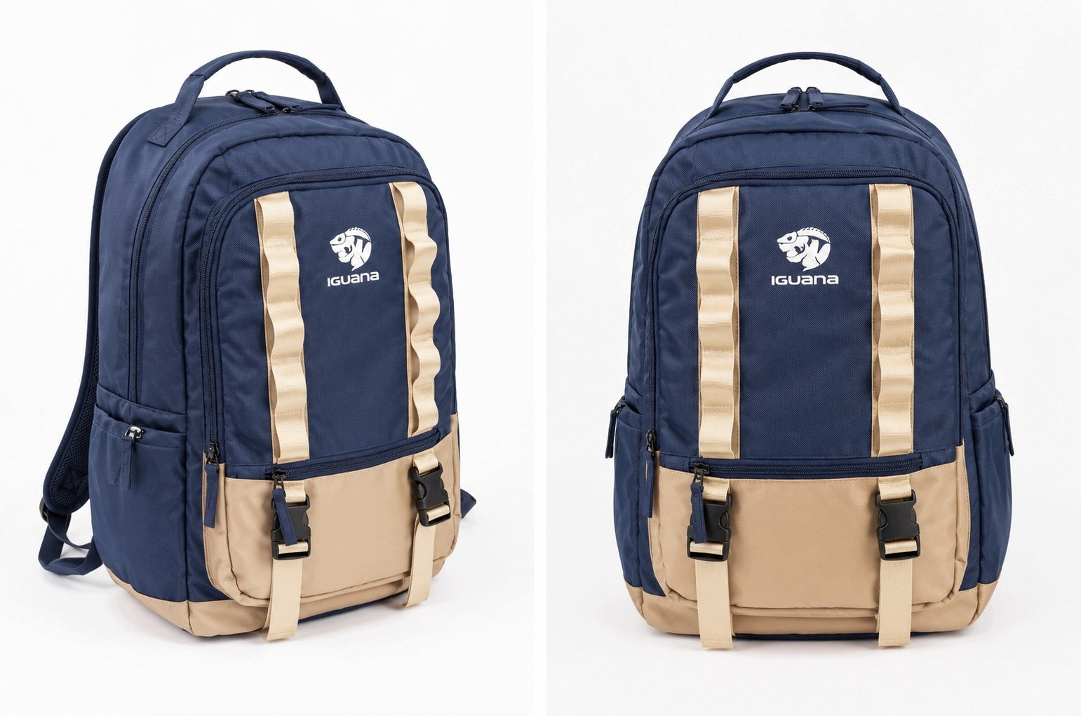 Single compartment school backpack Iguana