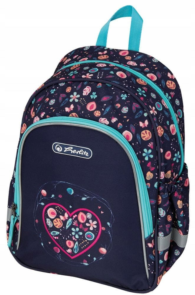Single compartment school backpack for girls 14l Herlitz Hearts