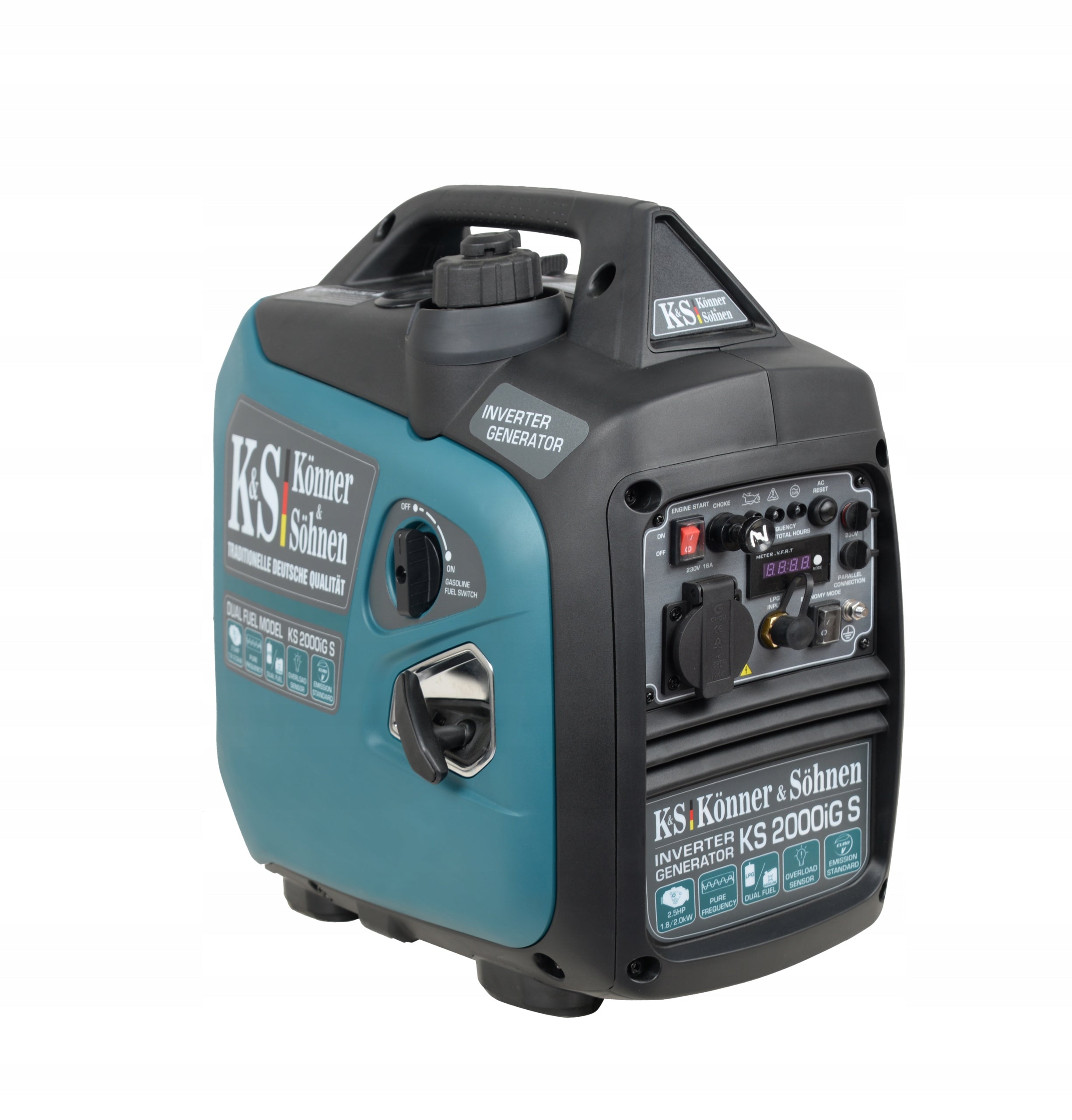 Single-phase portable generator set Könner & Söhnen 2000 W gas Model KS 2000iG S