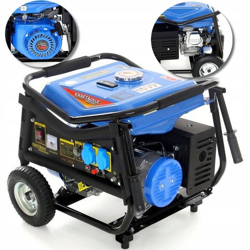 Single-phase portable generator set Kraft&Dele 3000 W petrol Manufacturer code KD142