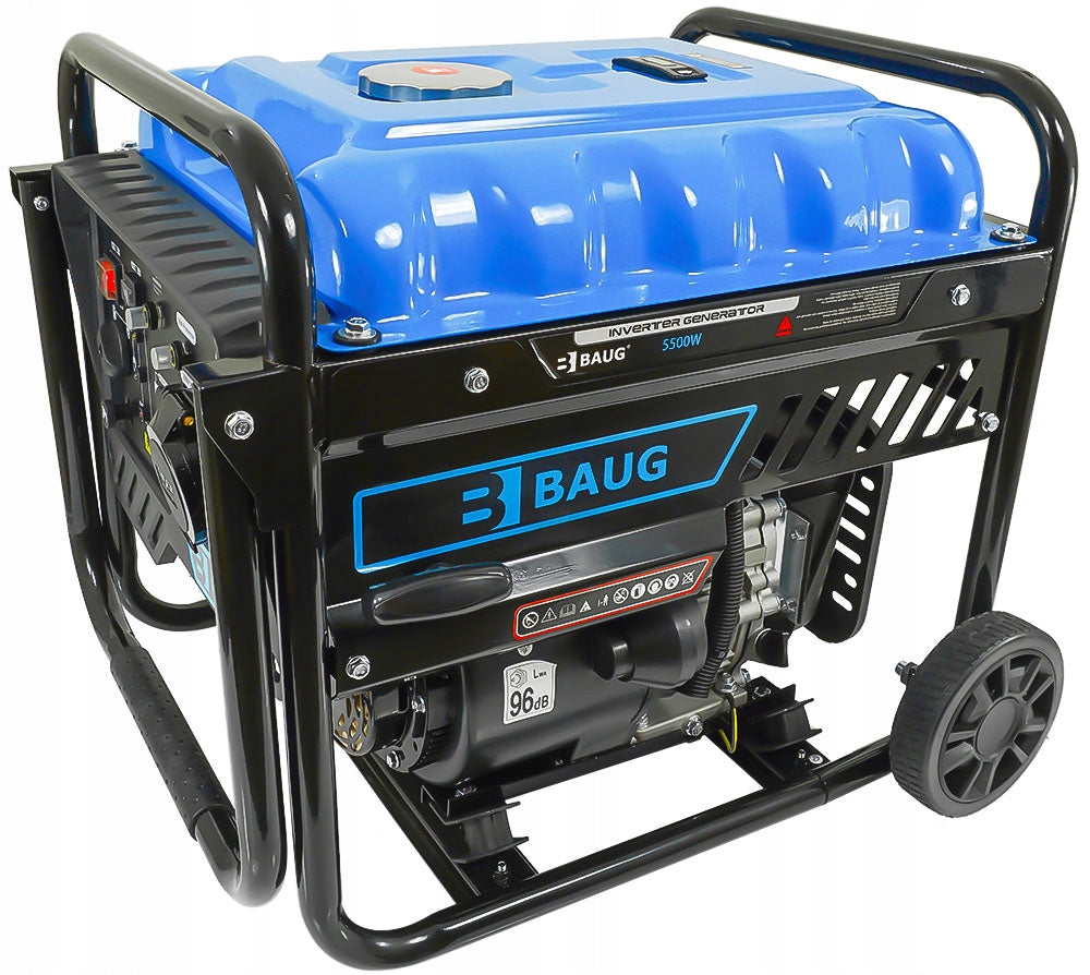 Single-phase portable inverter generator set Baug 5500 W petrol
