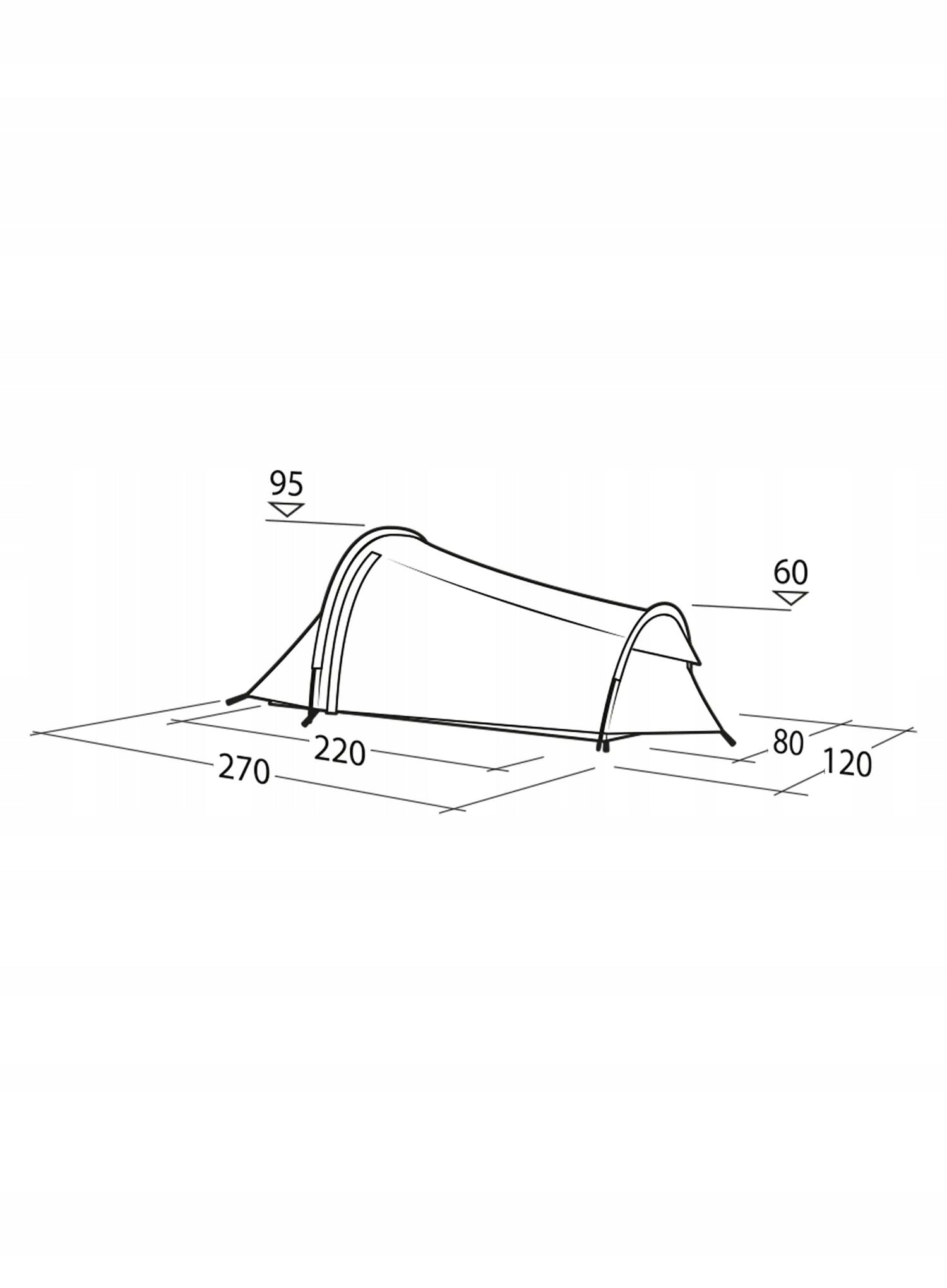 Single tent Robens Cress 1 Pro - green Manufacturer code 130397