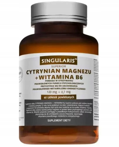 Singularis Superior magnesium citrate + B6 60 tabl