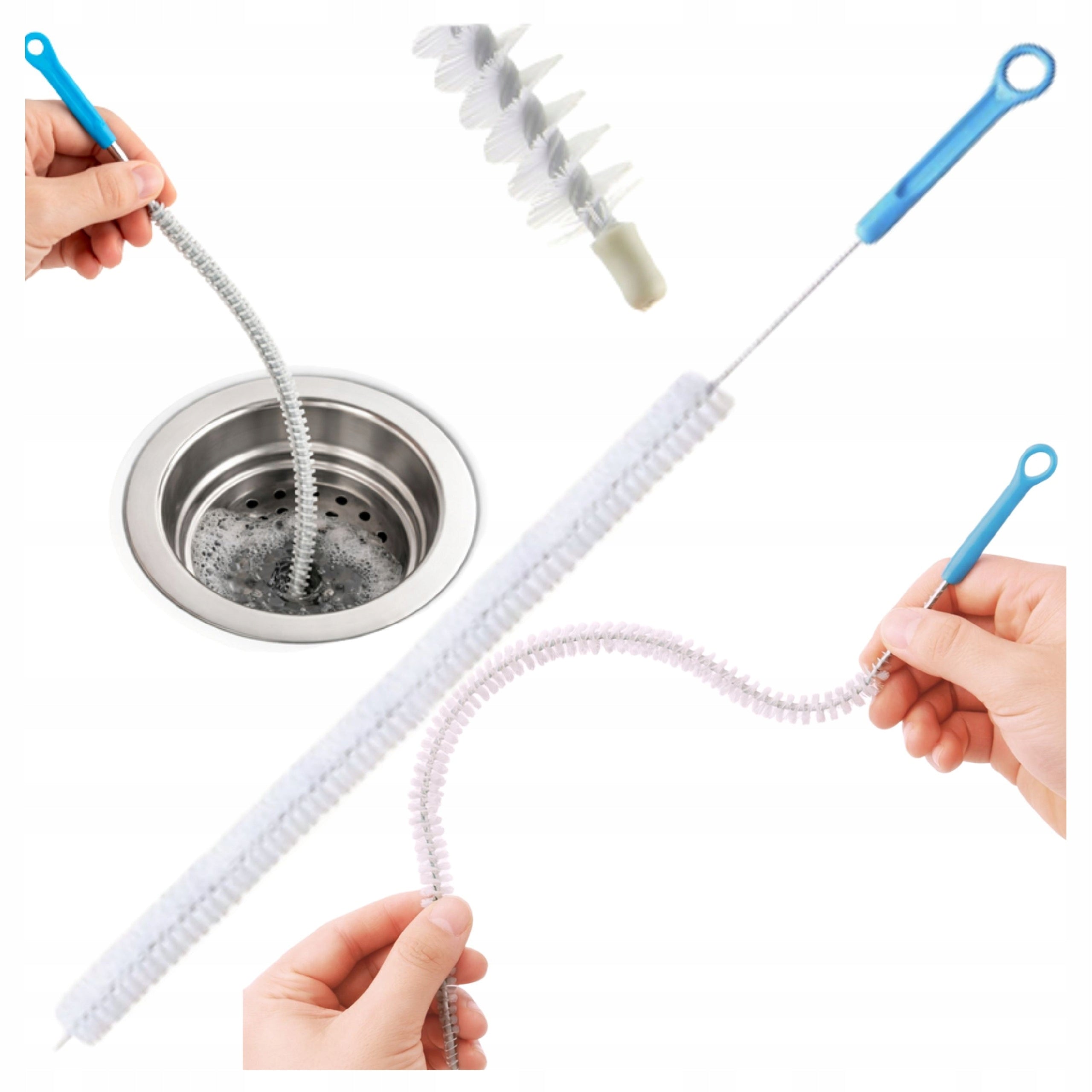 Sink Drain Pipe Cleaning Brush Long 71cm
