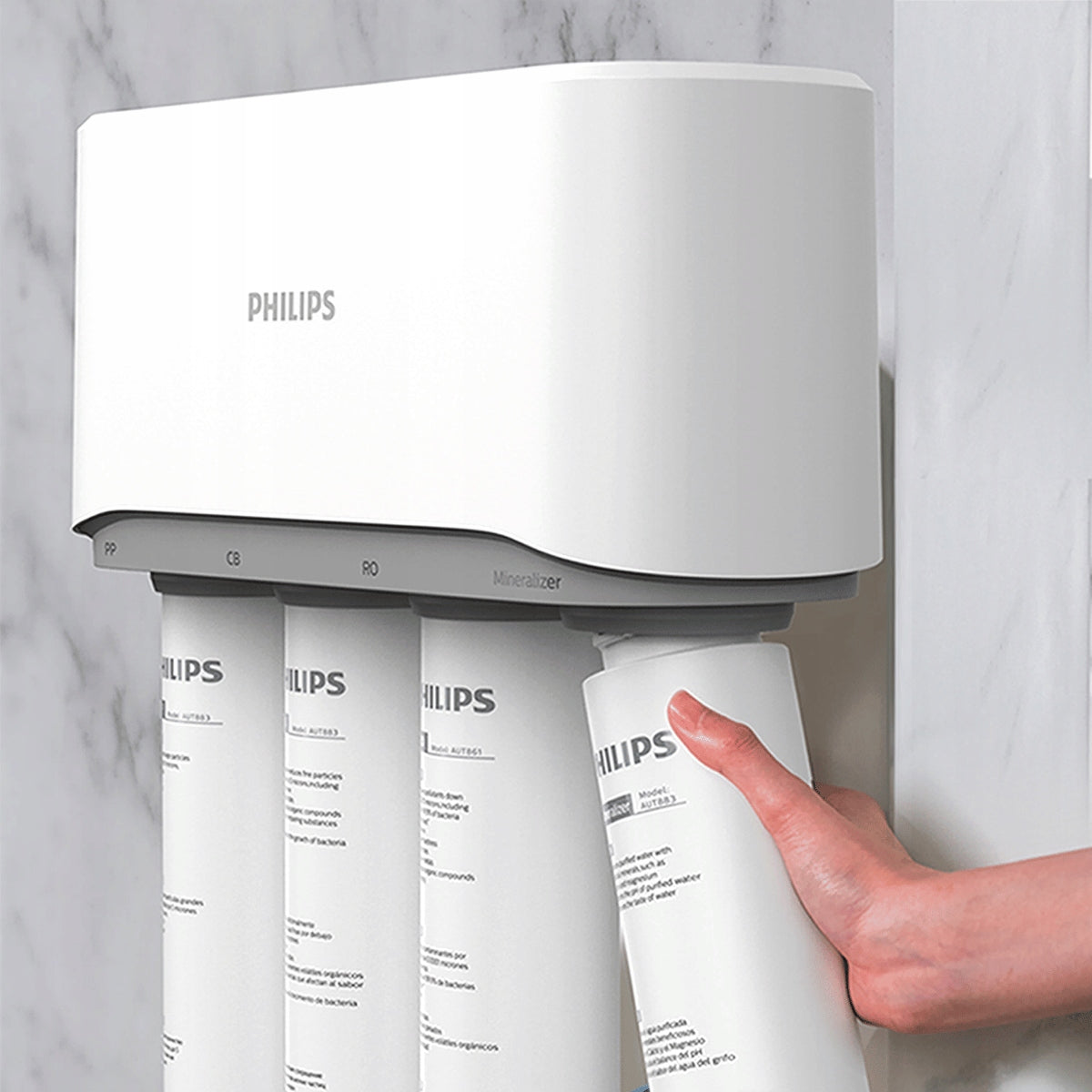 Sink filter PHILIPS AUT3268 with reverse osmosis and mineralization Model AUT3268/10