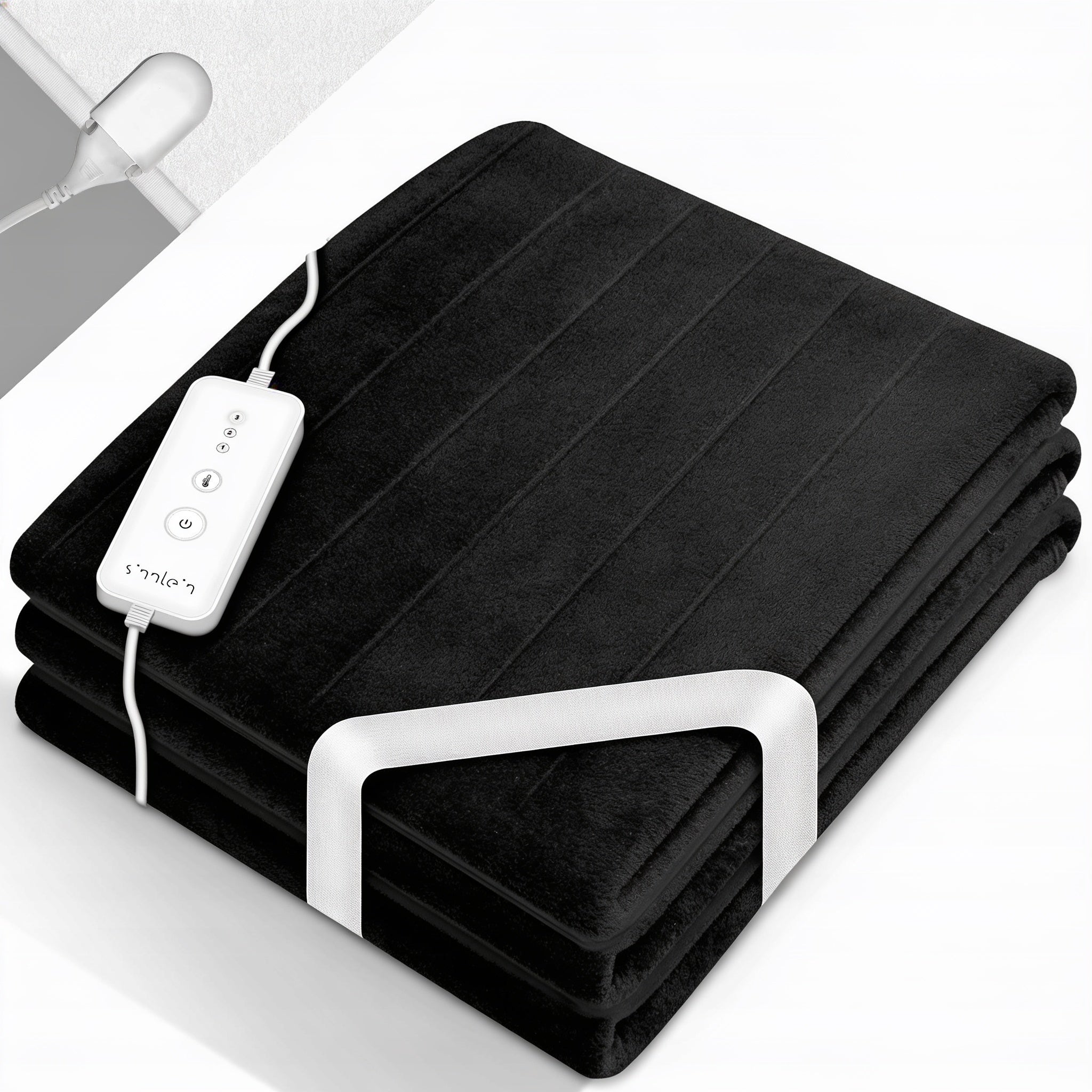 Sinnlein Thermal blanket with nonwoven fabric 190 x 80 cm black