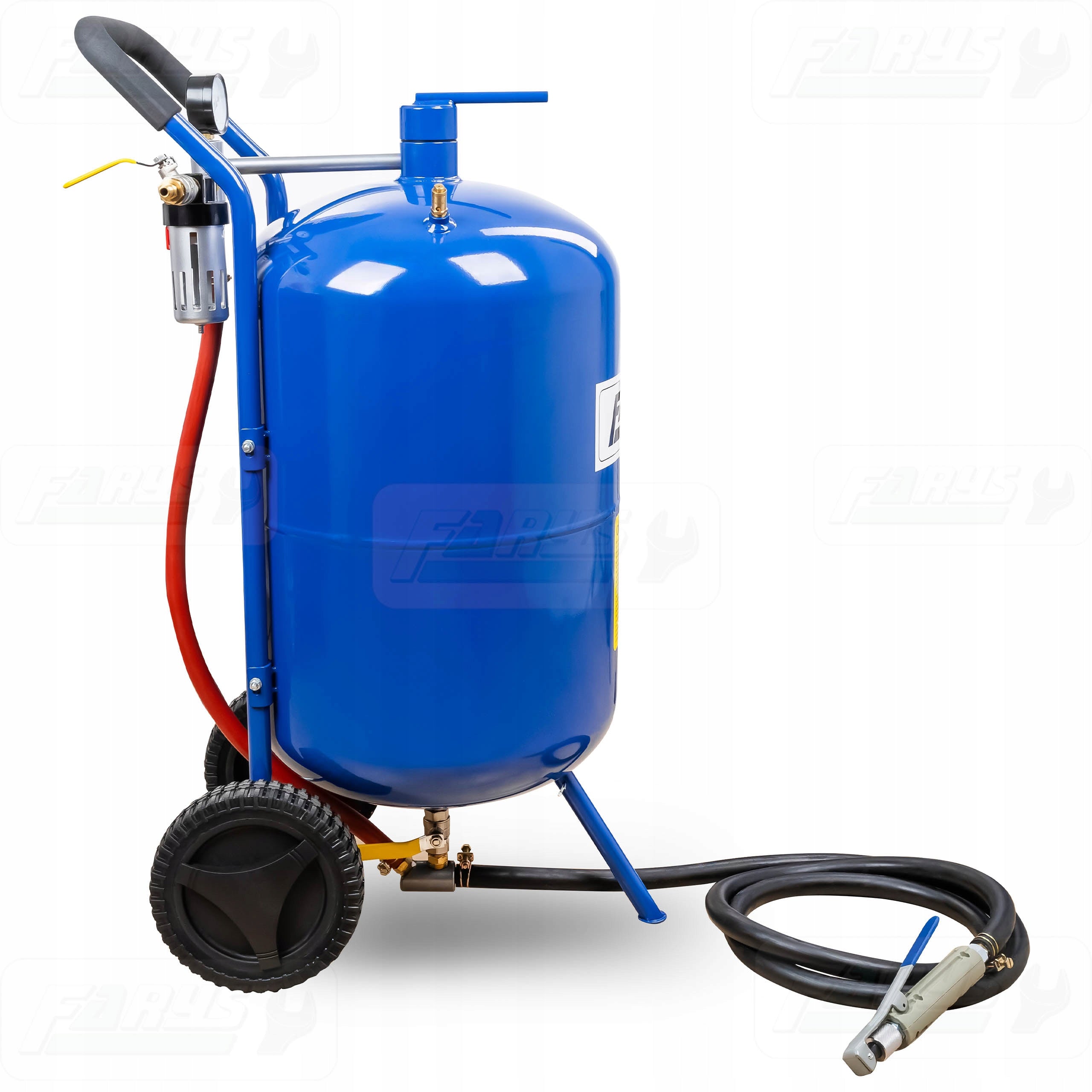Siphon sandblaster Mobile Cleaner 76l Valves 1/2" Farys FR7011N Capacity 76 l