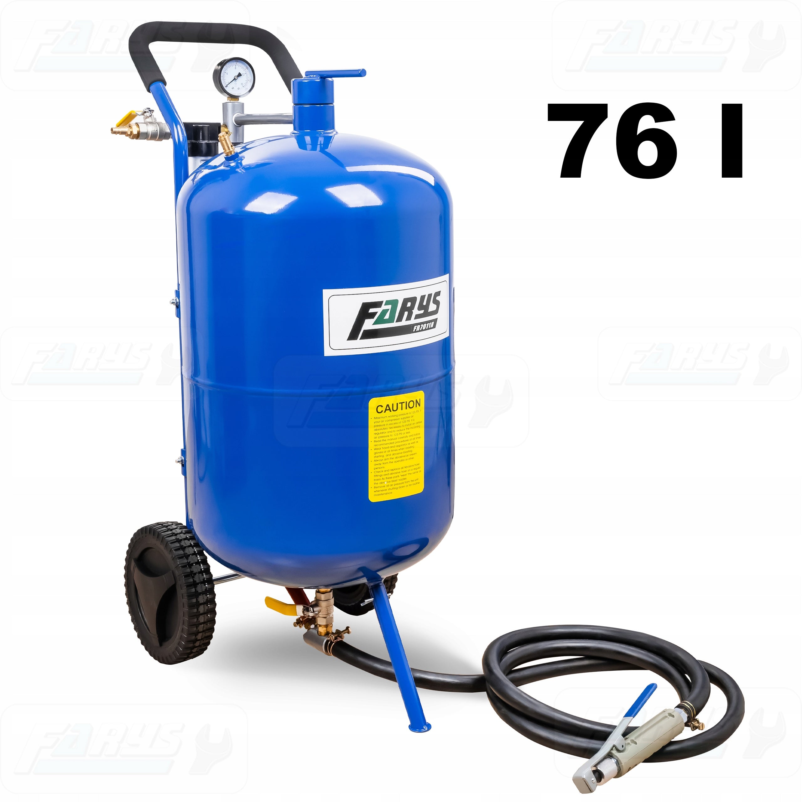 Siphon sandblaster Mobile Cleaner 76l Valves 1/2" Farys FR7011N Manufacturer code FR7011N