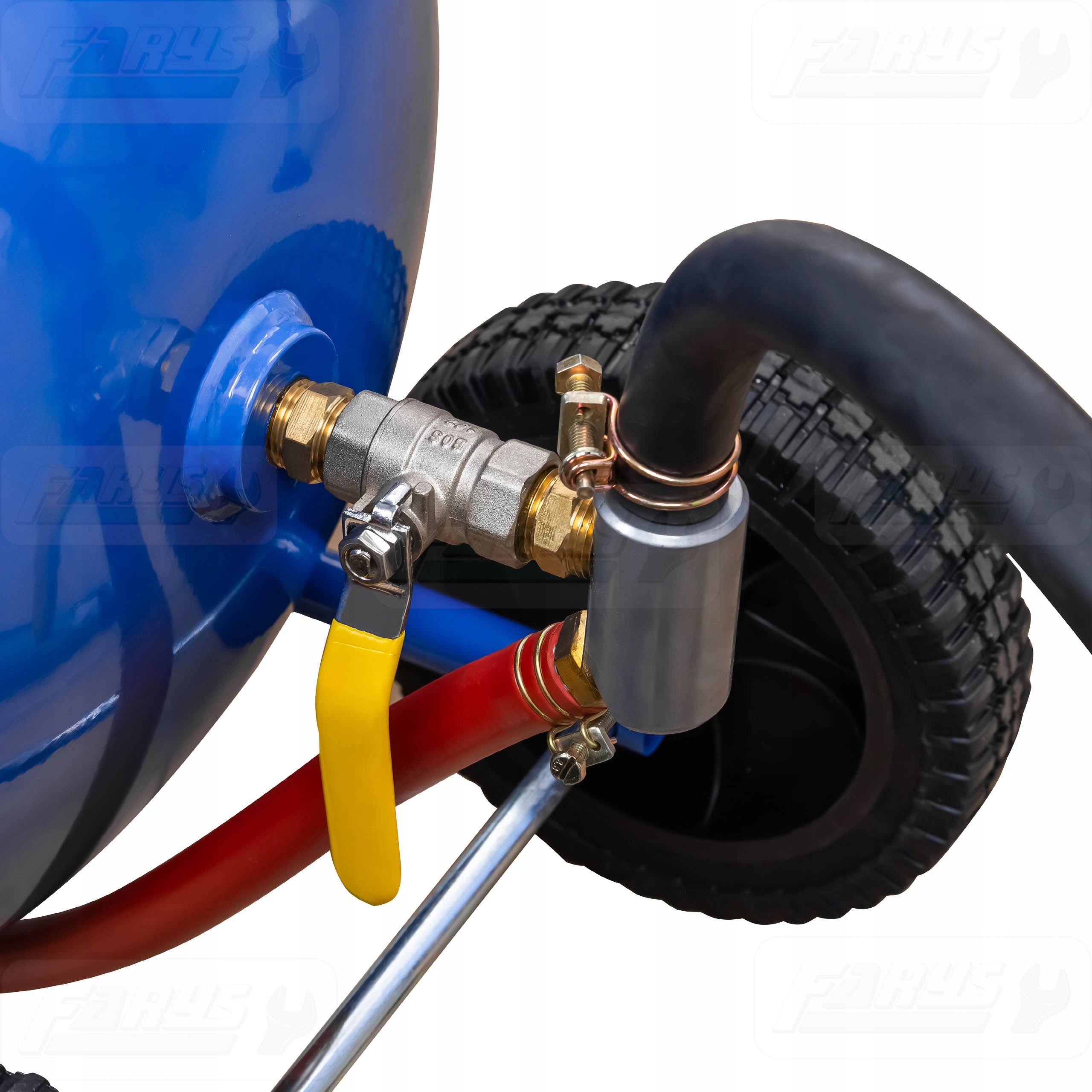 Siphon sandblaster Mobile Cleaner 76l Valves 1/2" Farys FR7011N Product weight with unit packaging 25 kg