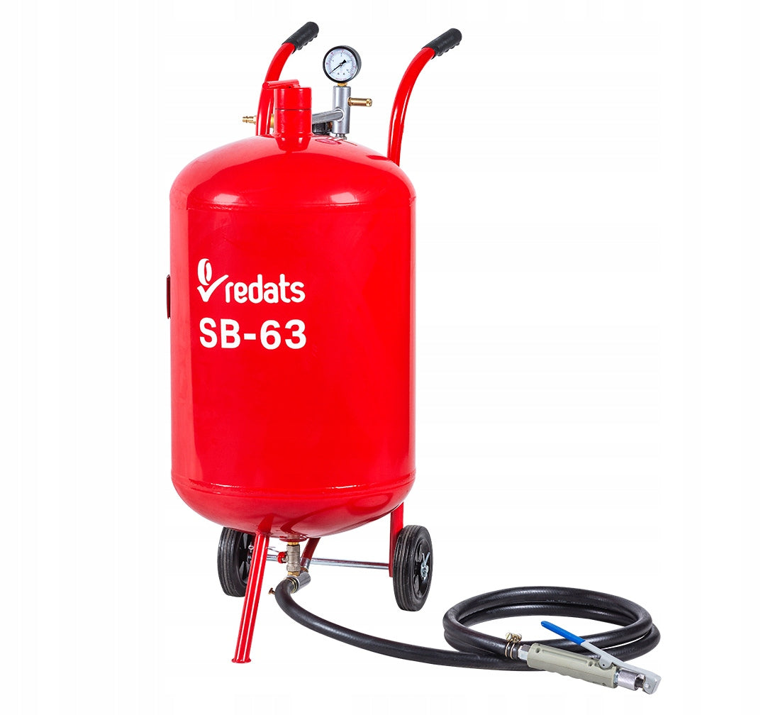 Siphon sandblaster for Sandblasting Workshop 63L REDATS SB-63 + Nozzles Manufacturer code 19-01-13