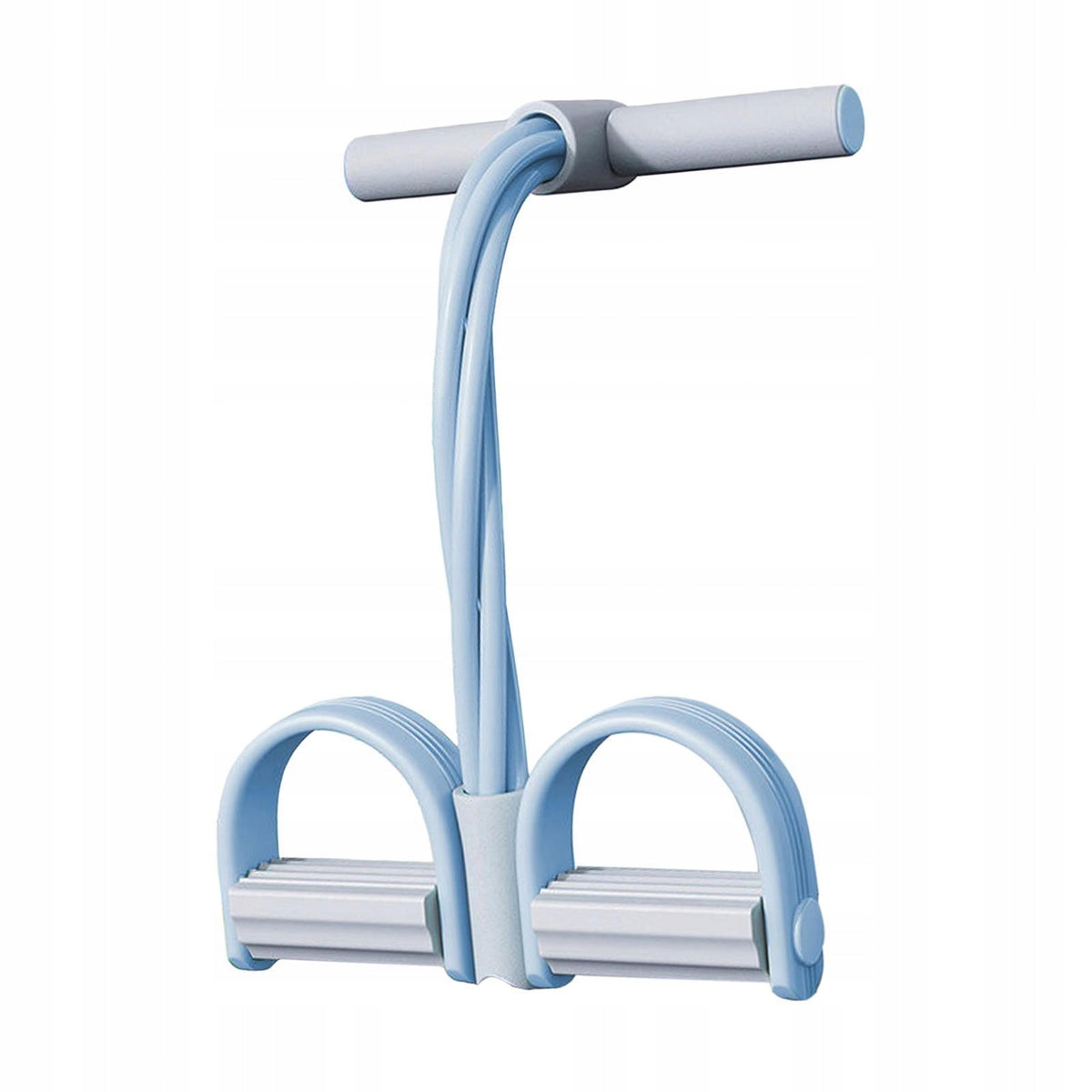Sit-Up Pedal Resistance Band - Elastic Sit-Up Pull Rope Exerciser - Blue