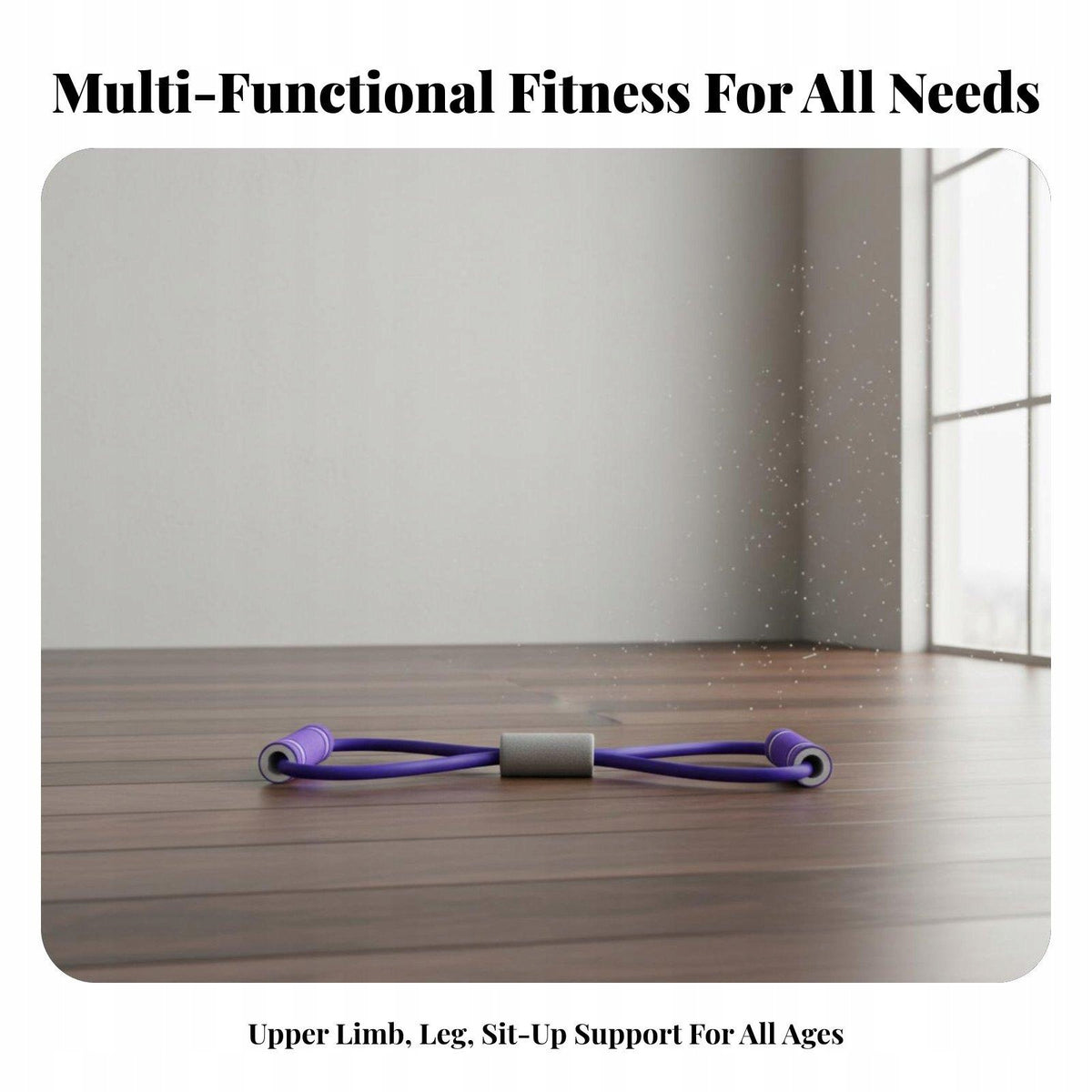 Sit Up elastic Band, upper limb & Leg Pull Rope, 4 Tube/6 Tube, Home Pink Packaging status original