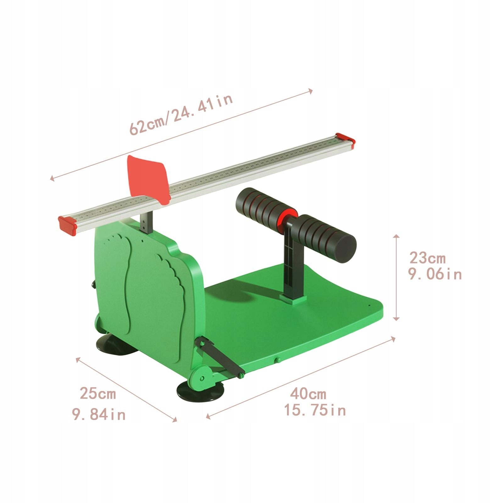 Sit and Reaching Tester Fitness Equipment Body Forward Bend Trainer Green Packaging status original