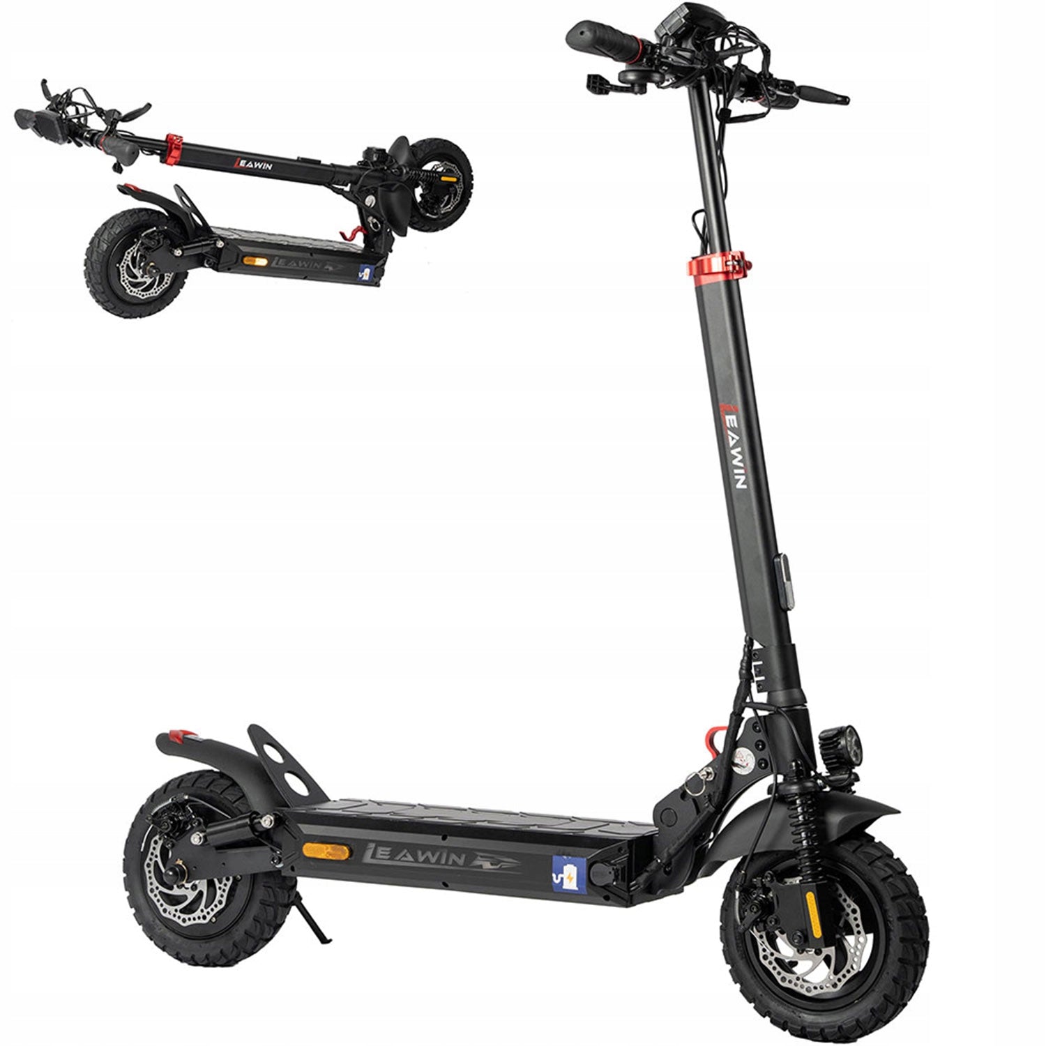 Składany Hulajnoga elektryczna 10" 800 W 48 V 18.2 Ah E-Scooter