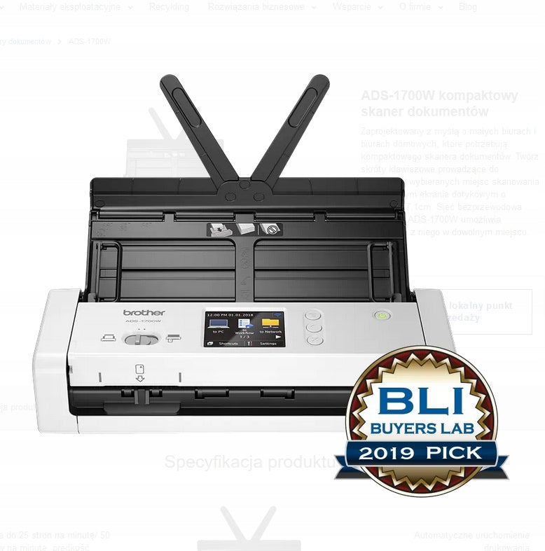 Scanner Brother ADS1700WTC1 