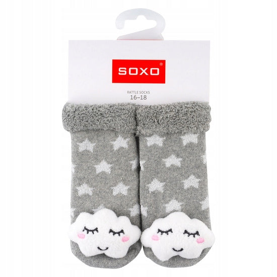 Sockenset für Babys Soxo, verschiedene Farben, 3-tlg. 