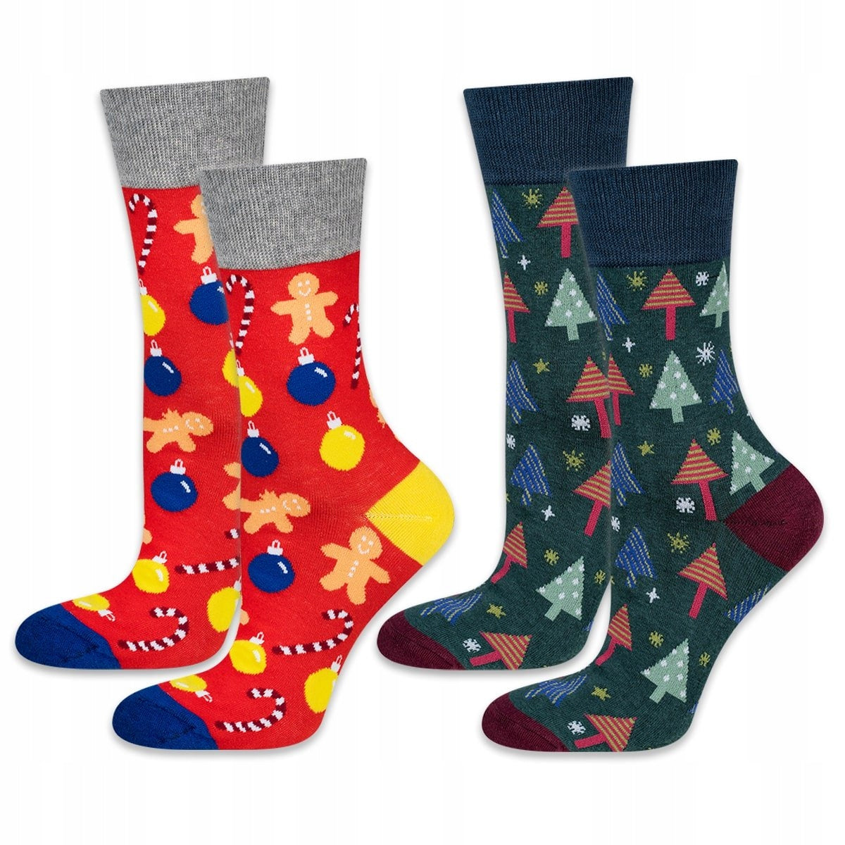 Weihnachtssocken für Männer Soxo Good Stuff Funny Christmas, verschiedene Farben, 2 Paar 
