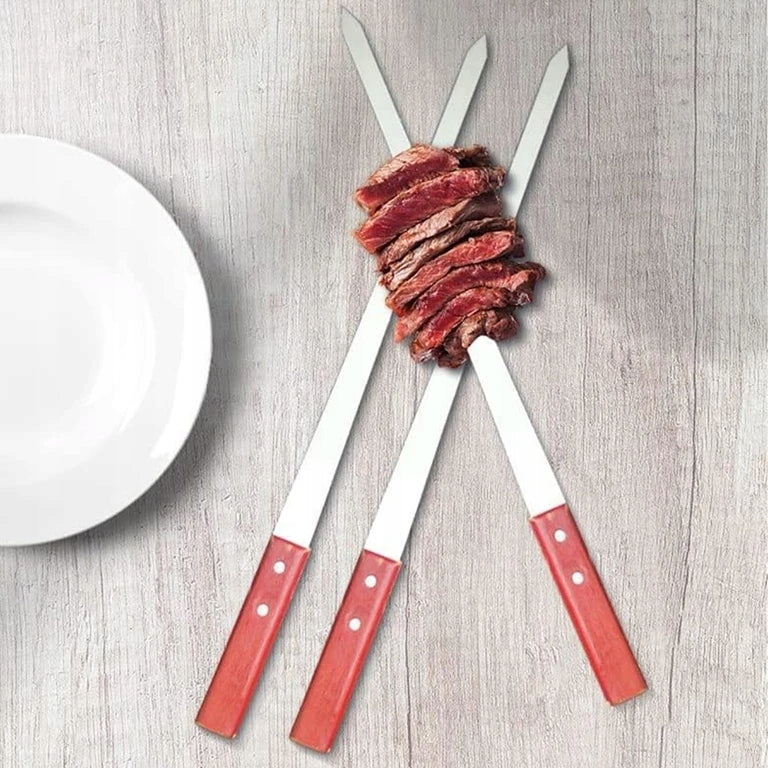 Skewer Skewers Skewer For Grill Metal 50 cm 4 pieces Kind shish kebab skewers