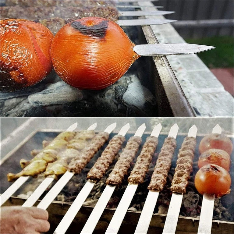 Skewer Skewers Skewer For Grill Metal 50 cm 4 pieces Packaging status original