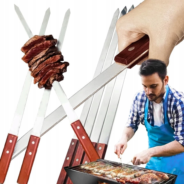 Skewer Skewers Skewer For Grill Metal 50 cm 4 pieces Product weight with unit packaging 0.5 kg