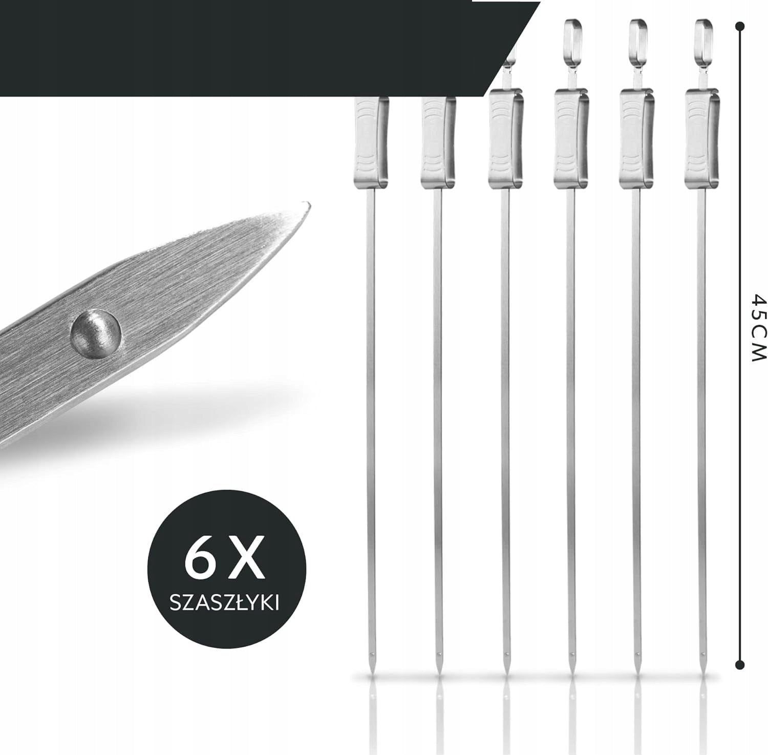 Skewers Spades Champagne Sticks for Grill Skewers 45cm 6 Pcs Premium Number of pieces per package 6 pcs