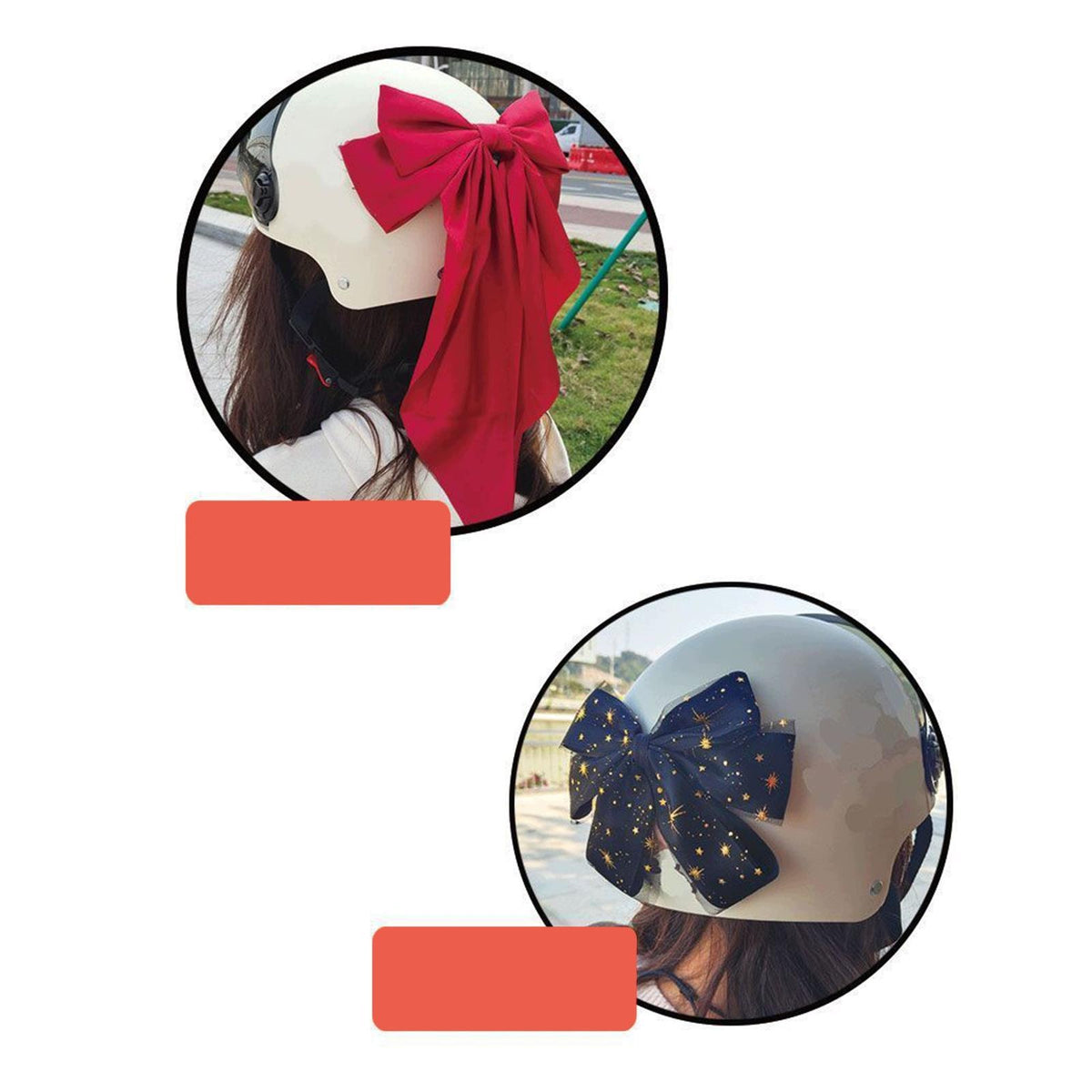 Ski Helmet Decor Bowknot Helmet Accessories Bowknot Motorcycle Helmet Red Manufacturer no brand
