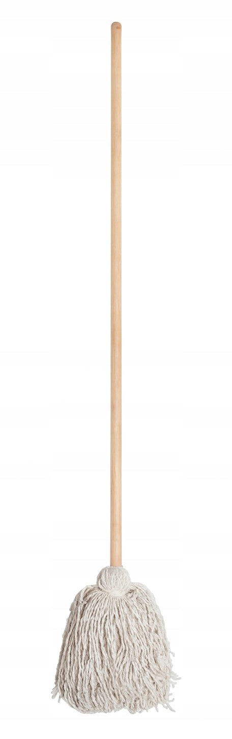 Skilcraft String Mop Thick Absorbent 40cm Wooden Stick Manufacturer code 7920-00-224-8726